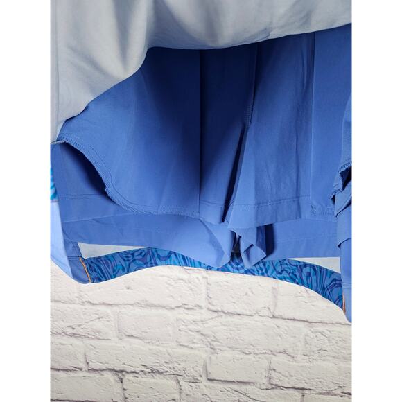 Nike Golf Women's Skort Skirt‎ Size Large (12) Blue Yellow Piping - Picture 8 of 8